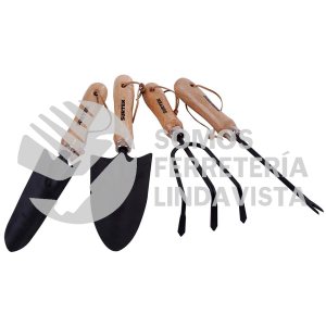 130239 JUEGO COMBINADO DE HERRAMIENTA PARA JARDINERIA, 4 PIEZAS SURTEK
