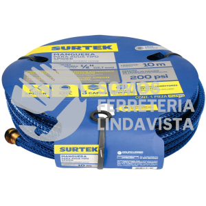M12S15 MANGUERA PARA JARDIN TEJIDO SPIDER 1/2", 15 M SURTEK