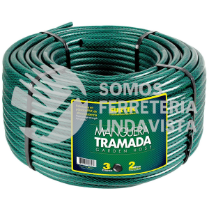 M1T100 MANGUERA PARA JARDIN TRAMADA EN ROLLO VERDE 1", 100 M SURTEK