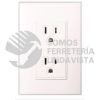 CONTACTO DOBLE POLARIZADO CON TAPA COOPER SIENNA