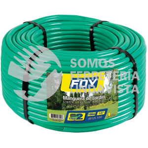 M12L100 MANGUERA PARA JARDIN LISA EN ROLLO 2 CAPAS 1/2", 100 M FOY