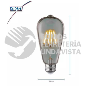 122105 FOCO LED SMOKE TIPO MAZORCA ST19 5W DIMEABLE, E27 AKSI