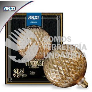 122163 FOCOS VINTAGE GLOBO PANAL 3.5W, DIMEABLE AKSI