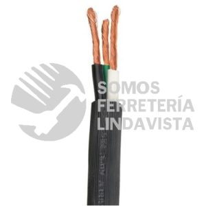 SJT3X12 CABLE USO RUDO 3 CONDUCTORES L CAL. 12 AWG. PARA 300 V. ROLLO DE 100 MTS. MCA. CONDUMEX