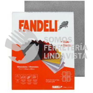 G-120 PAQUETE DE HOJA DE LIJA PARA AGUA GRANO 120 9" X 11" FANDELI C/50 PZAS