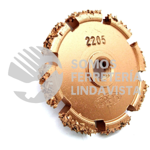 2205 PIEDRA DE TUNGSTENO ESPESOR 1/4" GRANO # 36