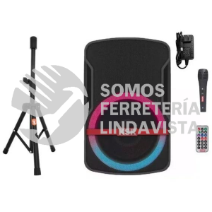 MSA-7908MX BOCINA 8 RECARGABLE LUZ + TRIPIE KAISER