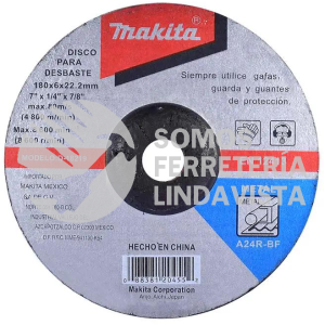 D18219 DISCO ABRASIVO DESBASTE METAL 7 X 7/8 MAKITA