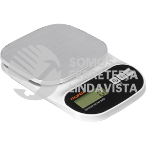 103116 BASE-5EA BASCULA DIGITAL PARA COCINA, PLATO DE ACERO INOX,5KG, TRUPER