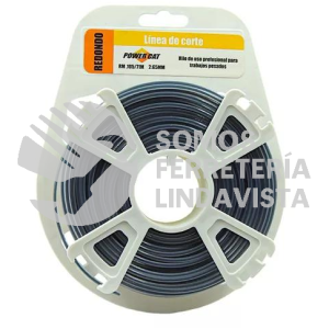 PWC50719242 HILO P/DESBROZADORA ALMA DE ACERO .105 /2.65 MM 71M COLOR GRIS POWERCAT