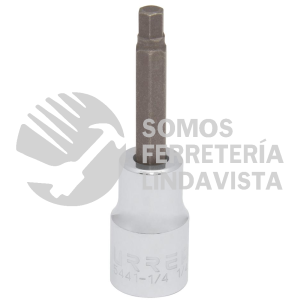 5441-1/4 DADO CON PUNTA HEXAGONAL CUADRO DE 1/2", 6 PUNTAS, EN PULGADAS, 1/4" URREA