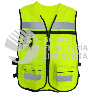 CHALECO TIPO BRIGADISTA UNITALLA COLOR AMARILLO