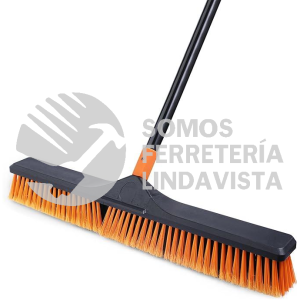 B09STM75QW ESCOBA DE EMPUJE DE 24 PULGADAS PARA LIMPIEZA DE SUELOS CON MANGO DE 65 PULGADAS DE LARGO Y CERDAS RIGIDAS, CEPILLO PARA POLVO RESISTENTE PARA TIENDA, CUBIERTA, COCHERA,