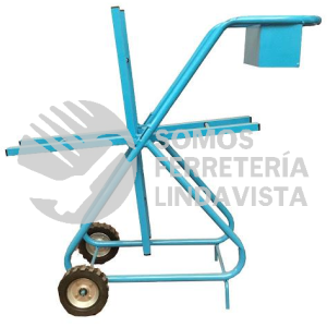 CARRITO PORTA FLEJES AZUL PARA ROLLO DE 1/2" METALICO NACIONAL