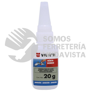 00893090020 ADHESIVO INSTANTANEO DE CIANOCRILATO 20 GR WURTH