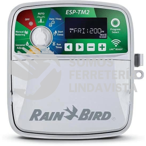ESP-TM2 6 CONTROLADOR SISTEMA DE RIEGO ESTACIONES COLOR BLANCO RAINBIRD