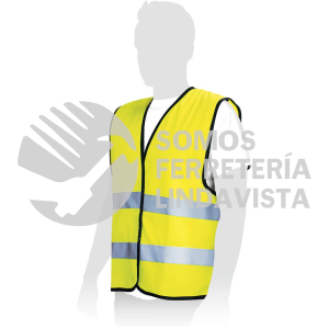 108101 CHALECO CON CINTA DOBLE DE POLIESTER AMARILLO AKSI