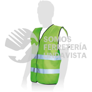 108103 CHALECO CON CINTA DOBLE DE POLIESTER VERDE AKSI
