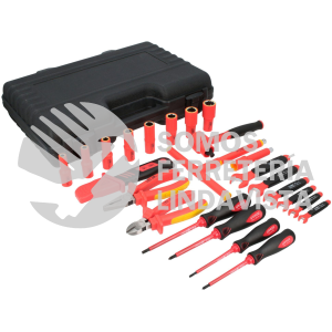 JE23V JUEGOS COMBINADO DE HERRAMIENTAS PARA ELECTRICISTA 1000V EN PULGADAS, 23 PIEZAS URREA
