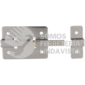 PASC8 PASADOR DE SOBREPONER DE BARRA CROMO BRILLANTE 8 CM LOCK
