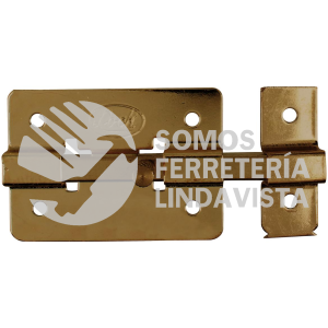 PASA8 PASADOR DE SOBREPONER DE BARRA LATÓN ANTIGUO 8 CM LOCK