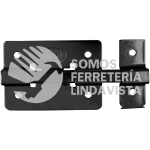 PASN5 PASADOR DE SOBREPONER DE BARRA ACERO NEGRO 5 CM LOCK
