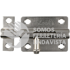 PABS8 PASADOR DE SOBREPONER TIPO BARRIL ACABADO NÍQUEL SATINADO, 8 CM LOCK