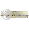 PABL4 PASADOR DE SOBREPONER TIPO BARRIL ACABADO LATÓN BRILLANTE, 4 CM LOCK