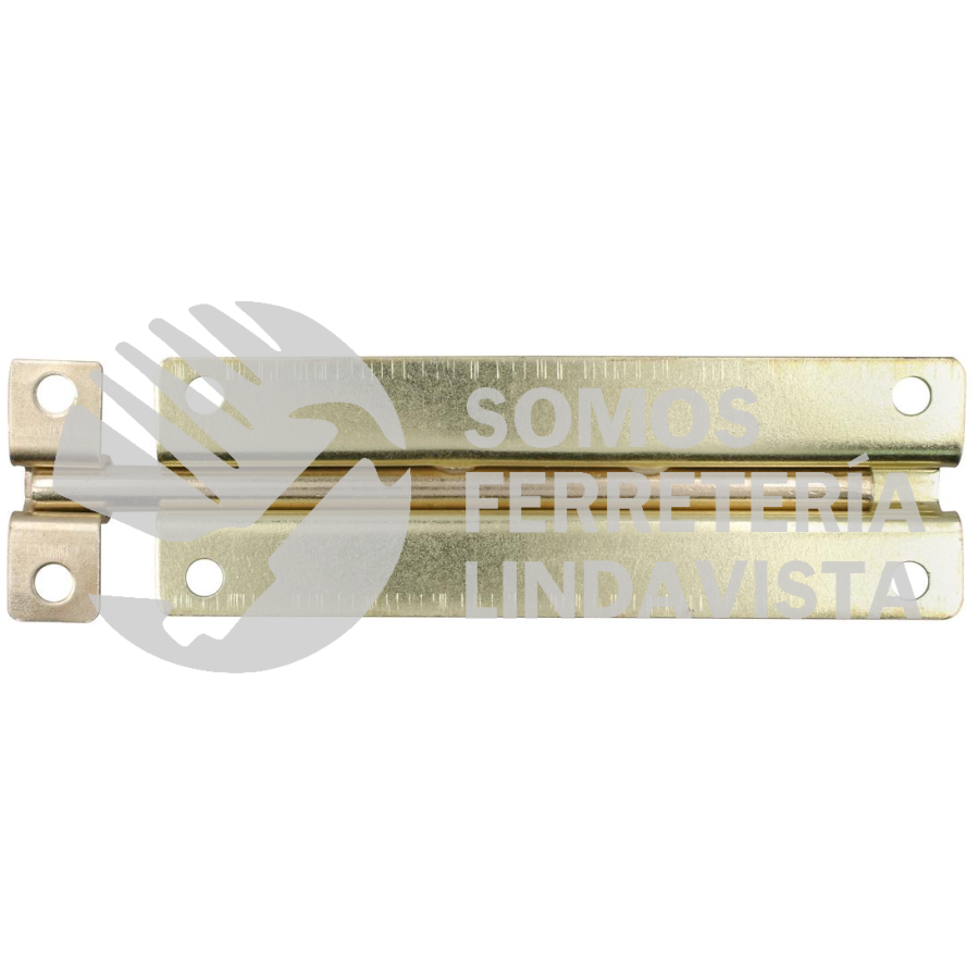PABL6 PASADOR DE SOBREPONER TIPO BARRIL ACABADO LATÓN BRILLANTE, 6 CM LOCK