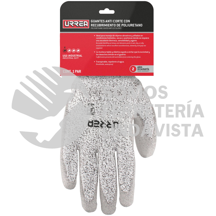 USGHX GUANTE ANTI-CORTE CON RECUBRIMIENTO DE POLIURETANO EG URREA