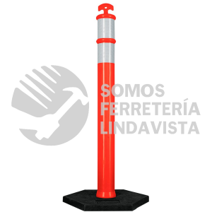 POS115 POSTE DELIMITADOR CON BASE Y REFLEJANTE, 115 CM SURTEK