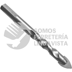 BVU14 BROCA PARA VIDRIOS Y AZULEJOS DE ACERO CON CABEZA DE CARBURO DE TUNGSTENO 1/4" URREA