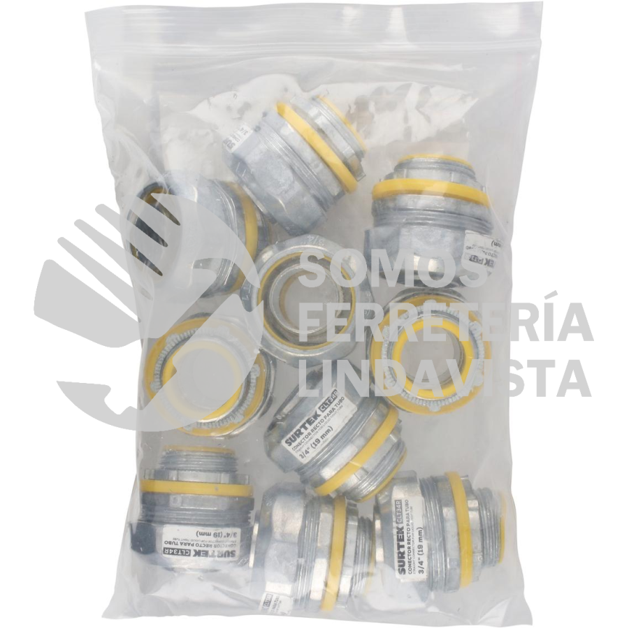CLT34R CONECTOR RECTO PARA TUBO LIQUID TIGHT 3/4" SURTEK