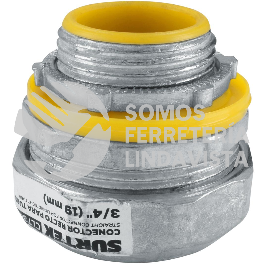 CLT34R CONECTOR RECTO PARA TUBO LIQUID TIGHT 3/4" SURTEK