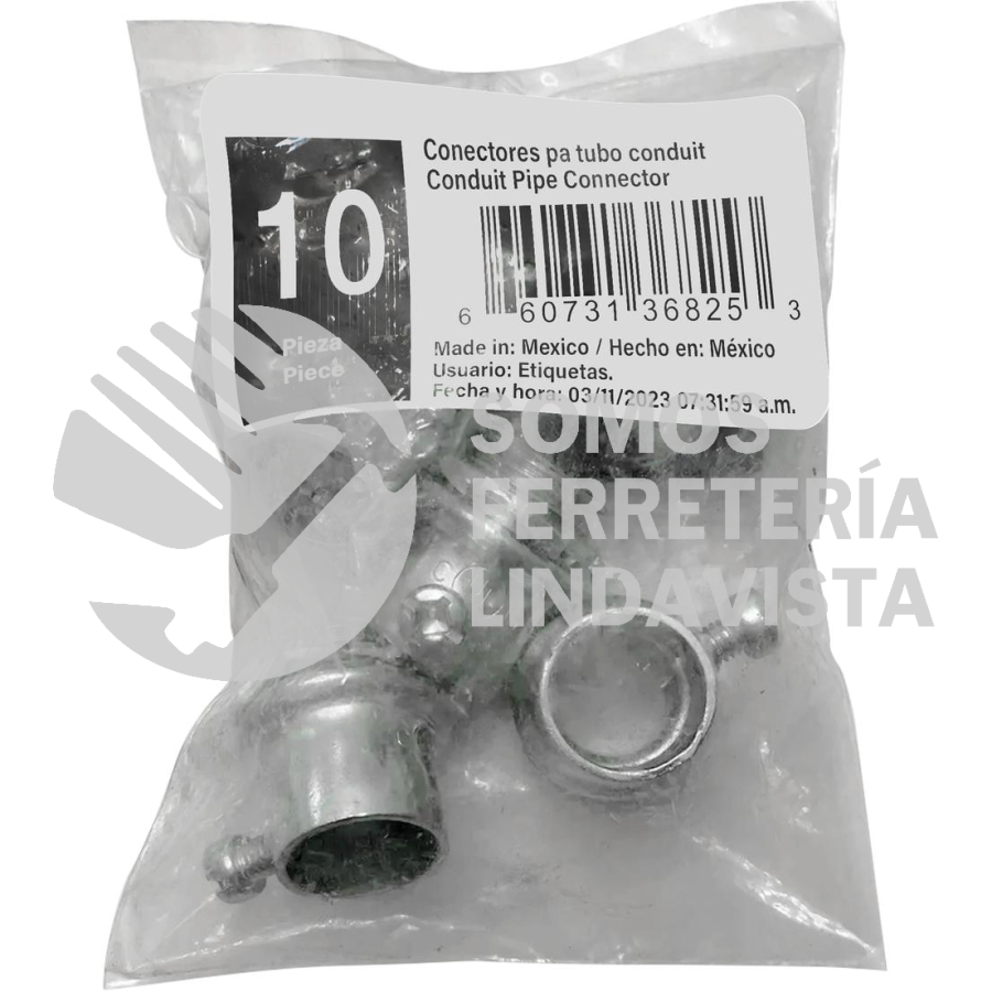 CTF12R CONECTOR RECTO FLEXIBLE METÁLICO PARA CABLE 1/2" SURTEK