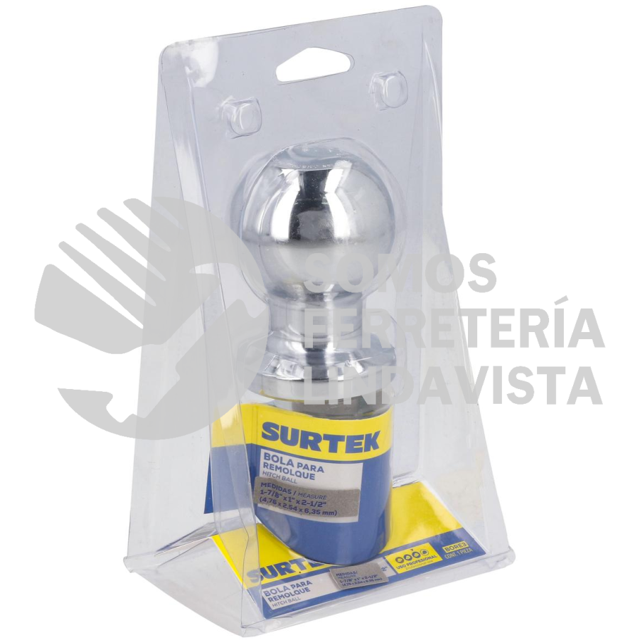 BORE3 BOLA DE ARRASTRE PARA REMOLQUE 1-7/8" X 1" SURTEK
