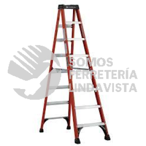 C-3017-08N ESCALEDRA DE TIJERA DE FIBRA DE VIDRIO 8 PELDAÑOS 2.44 MTS TIPO IA CUPRUM