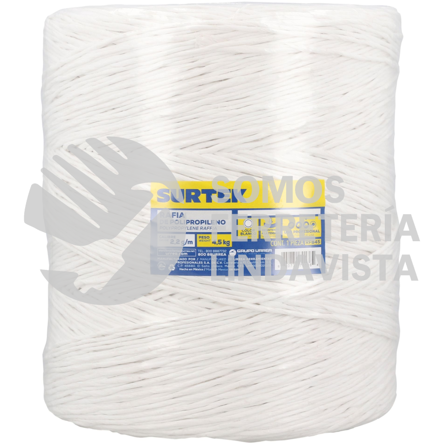 RFB45 RAFIA DE POLIPROPILENO BLANCA 2.2 G/M SURTEK