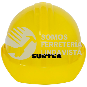 137308 CASCO DE SEGURIDAD CON AJUSTE DE INTERVALOS, COLOR AMARILLO SURTEK