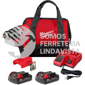 3601-22CT KIT TALADRO/DESATORNILLADOR COMPACTO SIN ESCOBILLAS M18 DE 1/2" MILWAUKEE