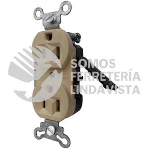 MS250M CONTACTO DUPLEX POLARIZADO MARFIL 15A 125V ARROW HART