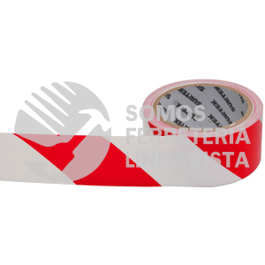 138061 CINTA DE SEÑALIZACION DE ADHESIVO ACRILICO ANCHO 2" DE 18 M, COLOR BLANCO/ROJO SURTEK