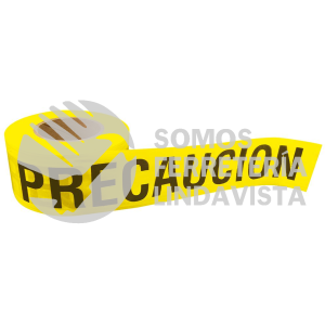 137297 CINTA PARA BARRICADA "PRECAUCION" ANCHO 3" DE 100 M SURTEK