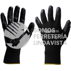 137404 GUANTES DE NYLON CON RECUBRIMIENTO DE NITRILO TALLA MEDIANA SURTEK